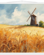 Museum-Quality Matte Paper Poster with Hanger / 70x70 cm / 28x28″ / White wall hanger