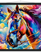 50x50 cm / 20x20″ / Museum-Quality Matte Paper Poster with Hanger / Black wall hanger