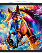45x45 cm / 18x18″ / Museum-Quality Matte Paper Poster with Hanger / Black wall hanger