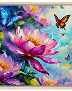 60x60 cm / 24x24″ / Wood frame