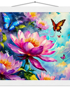 30x30 cm / 12x12″ / Museum-Quality Matte Paper Poster with Hanger / White wall hanger