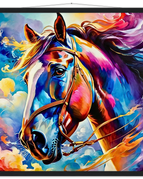70x70 cm / 28x28″ / Museum-Quality Matte Paper Poster with Hanger / Black wall hanger