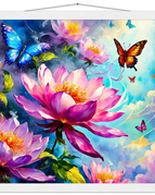 45x45 cm / 18x18″ / Premium Semi-Glossy Paper Poster with Hanger / White wall hanger