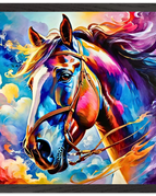 40x40 cm / 16x16″ / Premium Wooden Framed Poster With Premium Semi-Glossy Paper / Black frame