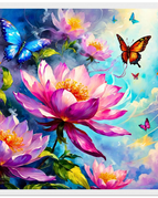 40x40 cm / 16x16″ / Premium Semi-Glossy Paper Wooden Framed Poster / White frame