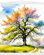 70x70 cm / 28x28″ / Premium Semi-Glossy Paper Poster with Hanger / White wall hanger