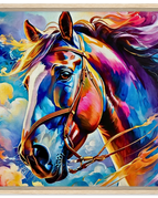60x60 cm / 24x24″ / Wood frame