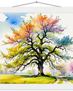30x30 cm / 12x12″ / Museum-Quality Matte Paper Poster with Hanger / White wall hanger