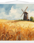 Museum-Quality Matte Paper Poster with Hanger / 50x50 cm / 20x20″ / White wall hanger