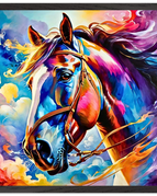 50x50 cm / 20x20″ / Premium Wooden Framed Poster With Premium Semi-Glossy Paper / Black frame