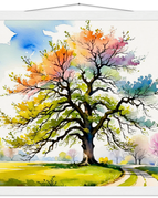 45x45 cm / 18x18″ / Museum-Quality Matte Paper Poster with Hanger / White wall hanger