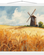 Museum-Quality Matte Paper Poster with Hanger / 40x40 cm / 16x16″ / White wall hanger