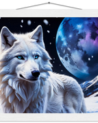 30x30 cm / 12x12″ / Museum-Quality Matte Paper Poster with Hanger / White wall hanger