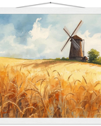 Premium Matte Paper Poster with Hanger / 40x40 cm / 16x16″ / White wall hanger