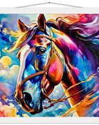 40x40 cm / 16x16″ / Museum-Quality Matte Paper Poster with Hanger / White wall hanger