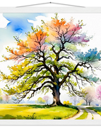 45x45 cm / 18x18″ / Premium Semi-Glossy Paper Poster with Hanger / White wall hanger