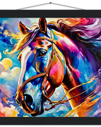 30x30 cm / 12x12″ / Museum-Quality Matte Paper Poster with Hanger / Black wall hanger
